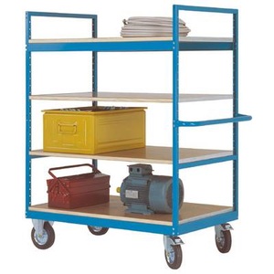 Manuflex, Manuflex TV3054.6011 Regalwagen Stahl pulverbeschichtet Traglast (max.): 500 kg Resedagrün, Manuflex TV3054.6011 Regalwagen Stahl pulverbeschichtet Traglast (max.): 500 kg Resedagrün