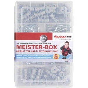 FISCHER, Universaldübel UX Meister Box mit Schrauben, Haken, 101 tlg., Universaldübel UX Meister Box mit Schrauben, Haken, 101 tlg.