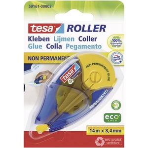 Tesa, tesa Klebeband-Abroller 59161, Tesa Kleberoller ecoLogo, 8,4mm x 14m, non-permanent, 59161-00002