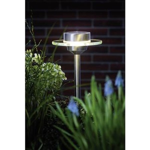 Paulmann, Paulmann Ufo LED-Solarleuchte mit Erdspieß, Paulmann LED Sockelleuchte »LED Solarspi« Warmweiss