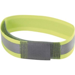 Fastech, Fastech F102-25-380R Klettband mit Reflektor, zum Aufnähen Haft- und Flauschteil (L x B) 380 mm x 25 mm Gelb, 