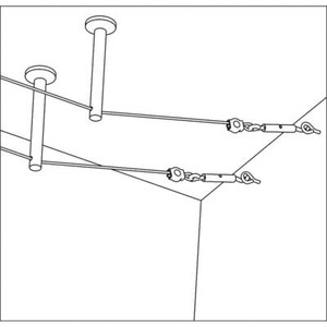 Paulmann, Paulmann 17824 Niedervolt-Seilsystem-Komponente Umlenker 2er Set Chrom, Paulmann 17824 Niedervolt-Seilsystem-Komponente Umlenker 2er Set Chrom