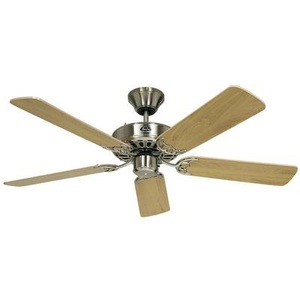 undefined, Deckenventilator CLASSIC ROYAL Rotorblatt-Ø 1030 mm Buche / Chrom gebürstet, CasaFan Classic Royal 103 BN Deckenventilator 48 W (Ø x H) 103 cm x 230 mm Chrom (gebürstet)