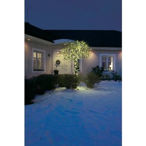 Konstmide CHRISTMAS, LED-Microlichterkette warmweiß 200-flammig 41,84 m, LED-Lichterkette außen 200-fl. schwarz/warmweiß