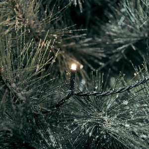 Konstmide CHRISTMAS, LED-Microlichterkette warmweiß 200-flammig 41,84 m, LED-Lichterkette außen 200-fl. schwarz/warmweiß