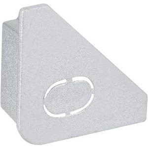 Paulmann, Paulmann YourLED Delta Profil Kappe, 2er alu, Paulmann 70266 Delta Profil-Endkappe (B x H x T) 0.8 x 2 x 2 cm 2 St.