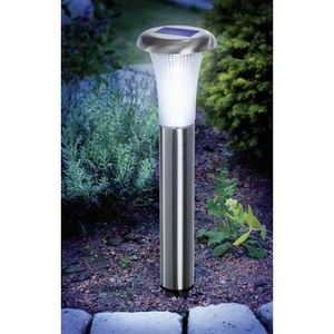 Esotec, Vesuv LED-Solarleuchte Edelstahl, 