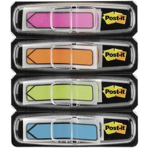 3M Haftmarker 7000144925 4 Block/Pack. Pink, Orange, Limonengrün, Aquablau