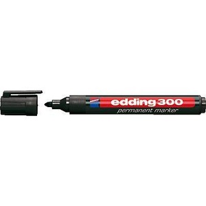 Edding Permanentmarker edding 300 Schwarz wasserfest: Ja 4-300001