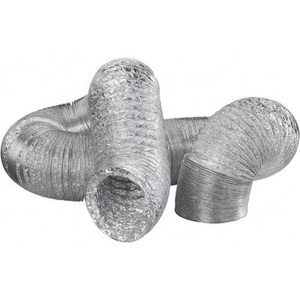 Wallair, Wallair N55878 Flexibles Lüftungsrohr Aluminium (Ø x L) 10.2 cm x 10 m Silber, Wallair N55878 Flexibles Lüftungsrohr Aluminium (Ø x L) 10.2 cm x 10 m Silber