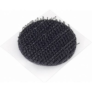 Fastech, Fastech T01020999903C1 Klettpunkt zum Aufkleben Haftteil (Ø) 20 mm Schwarz 1 St., 