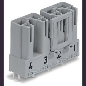 Wago, WAGO Netz-Steckverbinder WINSTA MIDI Serie (Netzsteckverbinder) WINSTA MIDI Stecker, Einbau horizontal Gesamtpolzahl: 4, 