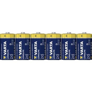 Varta, Varta Longlife LR20 Mono (D)-Batterie Alkali-Mangan 15800 mAh 1.5 V 6 St., 