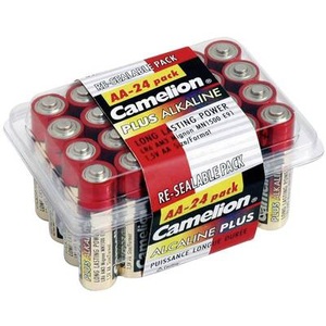 Camelion, Plus Alkaline Mignon (AA) Batterie - 24 Stück, Batterie AA Camelion Plus Alkaline 24 Stk.