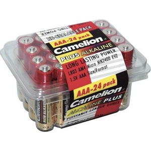 Camelion, Plus Alkaline Micro (AAA) Batterie - 24 Stück, Batterie AAA Camelion Plus Alkaline 24 Stk.