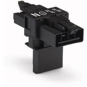 Wago, Netz-T-Verteiler Netz-Stecker - Netz-Buchse, Netz-Buchse Gesamtpolzahl: 4 Schwarz WAGO 25 St., 