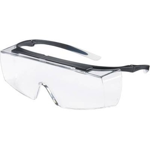 Uvex, Uvex 9169585 Schutzbrille Schwarz, Weiß, uvex Überbrille Super f OTG, Klar