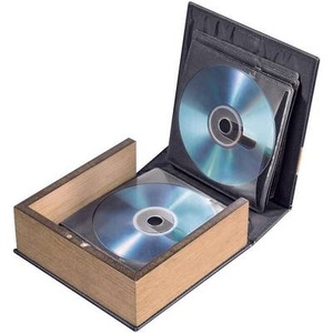 HAMA, Hama CD-, Foto-CD Album 28 CDs/DVDs/Blu-rays Leder-Braun (matt) 1 St. (B x H x T) 163 x 170 x 63 mm 78385, Hama CD-/DVD-/Blu-ray-Album 28, Schwarz/Braun