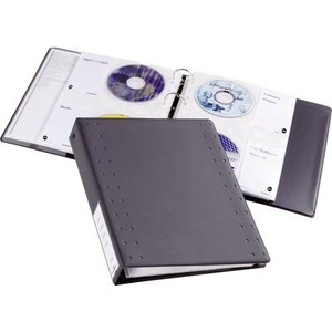 Durable, Durable CD/DVD Ordner 40 CDs/DVDs/Blu-rays Anthrazit 10 St. 522758, DURABLE CD/DVD-Ringbuch DIN A4