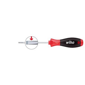 Elektriker Schlitz-Schraubendreher Wiha SoftFinish 00691 Klingenbreite: 3.5 mm Klingenlänge: 100 mm