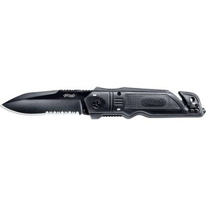 Walther, Rettungsmesser Walther 5.0728 Emergency Rescue Knife Knife ERK Glasbrecher, Gurtschneider (L x B x H) 118 x 40 x 20 mm, 