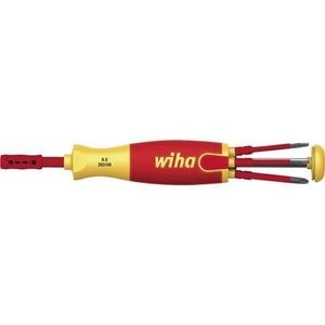 Wiha, Wiha VDE-Magazin-Bithalter LiftUp electric, Schlitz / Phillips-Kreuzschlitz / Pozidriv-Kreuzschlitz, 6-tlg., Schraubendreher mit Bit Magazin LiftUp electric