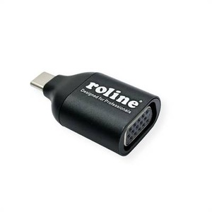 ROLINE, Roline 12.03.3228 USB-C? / VGA Adapter Schwarz, ROLINE Display Adapter USB Typ C - VGA