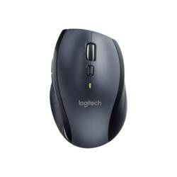 Logitech, Logitech Marathon M705 - Maus - ergonomisch - Für Rechtshänder - Laser - 7 Tasten - kabellos - 2.4 GHz - kabelloser