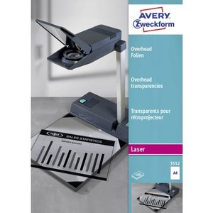 Avery-Zweckform Overhead-Projektor-Folie 3552 DIN A4 Laserdrucker, Kopierer Transparent 100 St.