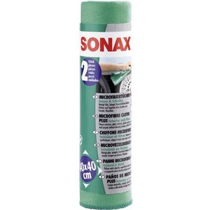 Sonax, Mikrofaser Tücher plus Innen und Scheibentuch, 2 er Set, Sonax Microfasertuch Innen & Scheiben | 2 Stück