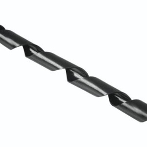 HAMA, Hama Kabel-Bündelschlauch Polyethylen Schwarz flexibel (Ø x L) 30 mm x 2500 mm 1 St. 00220994, hama 00220994 Flexibler Spiral-Kabelschlauch, universal, 7,5 - 30 mm, 2,5 m, Schwarz