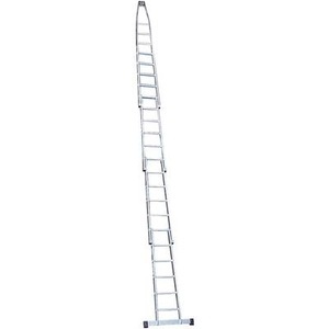 KRAUSE, Krause 802187 Aluminium Glasreinigerleiter Arbeitshöhe (max.): 6.05 m Silber 15 kg, 