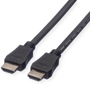 VALUE, Value HDMI Anschlusskabel HDMI-A Stecker 5.00 m Schwarz 11.99.5735 Geschirmt HDMI-Kabel, VALUE HDMI High Speed Kabel mit Ethernet, LSOH, schwarz, 5 m