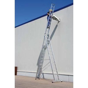 Günzburger Steigtechnik, Günzburger Steigtechnik 33306 Aluminium Mehrzweckleiter Montage mit Werkzeug Arbeitshöhe (max.): 5.2 m, MUNK Günzburger Steigtechnik 33306 Aluminium Multifunktionsleiter Montage mit Werkzeug Arbeitshöhe (max.): 5.2 m