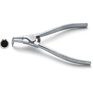 Hazet, Seegeringzange Passend für Außenringe 3-10 mm Spitzenform abgewinkelt 90° Hazet 1846D-0, 