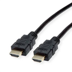 ROLINE, Roline HDMI Anschlusskabel HDMI-A Stecker 1.50 m Schwarz 11.04.5931 Geschirmt HDMI-Kabel, ROLINE HDMI High Speed Kabel mit Ethernet, TPE, schwarz, 1,5 m