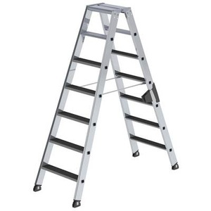 Günzburger Steigtechnik, Günzburger Steigtechnik 41607 Aluminium Stufen-Stehleiter Arbeitshöhe (max.): 3.25 m, MUNK Günzburger Steigtechnik 41607 Aluminium Stufen-Stehleiter Arbeitshöhe (max.): 3.25 m