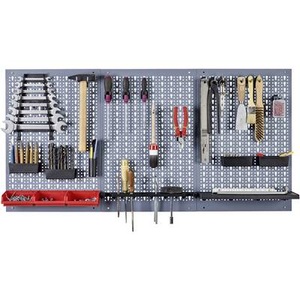 Küpper 70100 Stahlblech-Lochwand 3-teilig (B x H) 120 cm x 60 cm
