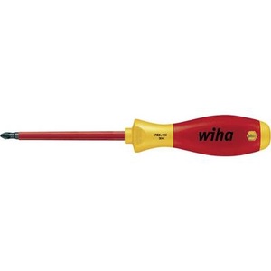 VDE Kreuzschlitz-Schraubendreher Wiha 324 PZ 1 Klingenlänge: 80 mm DIN ISO 8764, DIN EN 60900