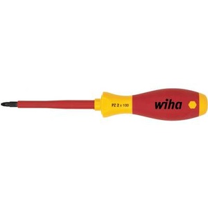 VDE Kreuzschlitz-Schraubendreher Wiha 324 PZ 2 Klingenlänge: 100 mm DIN ISO 8764, DIN EN 60900