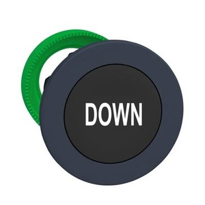 Schneider Electric, Schneider Electric ZB5FA344 Frontelement für Drucktaster flach, rückstellbar (Ø) 30.5 mm Down Dunkelgrau, Schwarz 1 St., Schneider Electric ZB5FA344 Frontelement für Drucktaster flach, rückstellbar (Ø) 30.5 mm Down Dunkelgrau, Schwarz 1 St.