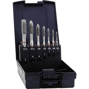Exact 42345 Maschinengewindebohrer-Set 7teilig metrisch Rechtsschneidend DIN 371 HSS-E Form B 1 Set