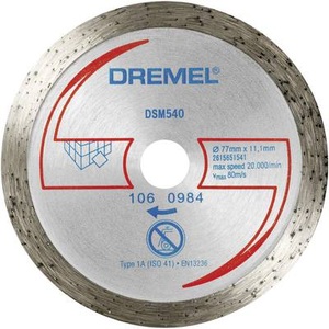 Dremel, Fliesen Diamant Trennscheibe DSM 540 Dremel 2615S540JA Durchmesser 77 mm 1 St., 