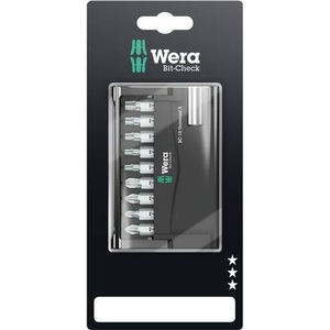 Wera, Wera 8151/55/67-9-899 05073416001 Bit-Set 10teilig Kreuzschlitz Phillips, Kreuzschlitz Pozidriv, Innen-TORX, Wera Bit-Check Universal 5 SB | 10 teilig