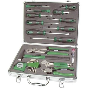 BRÜDER MANNESMANN, Brüder Mannesmann M 29024 Heimwerker Werkzeugset im Koffer 24teilig, 