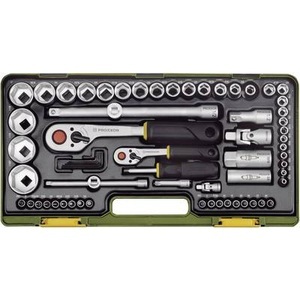 Proxxon Industrial, Proxxon Industrial Super-set Steckschlüsselsatz zöllig 1/4 (6.3 mm), 1/2 (12.5 mm) 65teilig 23294, 