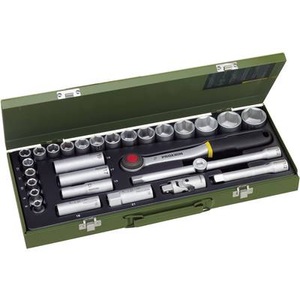 Proxxon Industrial, Proxxon Industrial Steckschlüsselsatz metrisch 1/2 (12.5 mm) 29teilig 23000, Proxxon Steckschlüssel