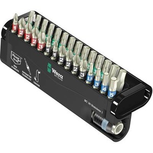 Wera, Wera BC Stainless/30 Bit-Check 05071109001 Bit-Set 30teilig Kreuzschlitz Phillips, Kreuzschlitz Pozidriv, Innen-TORX,, Wera Bit-Set »Bit-Check 30 Stainless«, (30 St.)