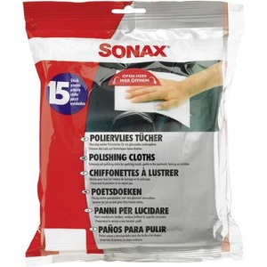 Sonax, Poliervlies Tücher, 40 x 33 cm, Inhalt 15 Stück, Sonax Poliervlies