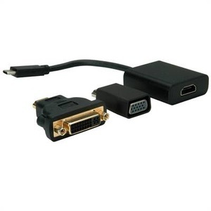 VALUE, Value USB 2.0 Adapter 12.99.3229, VALUE Display Adapter USB Typ C - VGA + HDMI + DVI